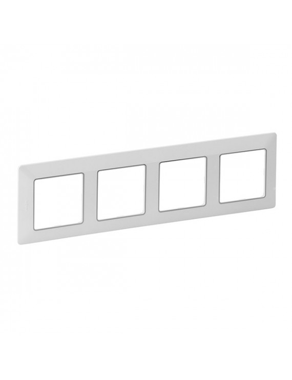 Legrand 754034 Valena Life fehér–króm 4-es keret