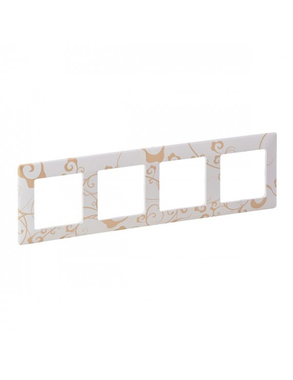 Legrand 754104 Valena Life rokokó fehér 4-es keret
