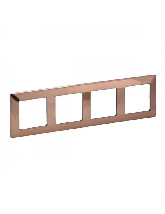 Legrand 754164 Valena Life réz dekor 4-es keret
