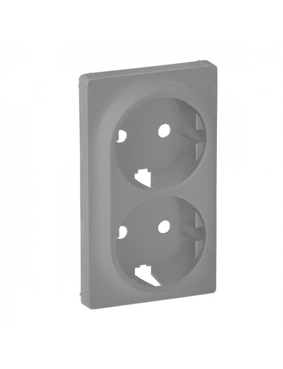 Legrand 754952 Valena Life alumínium 2x2P+F csatlakozóaljzat burkolat