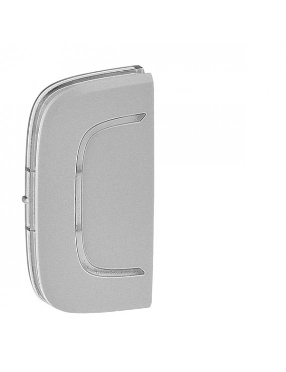 Legrand 755334 MyHome/Valena Allure alumínium jelöletlen jobb vagy bal oldali burkolat