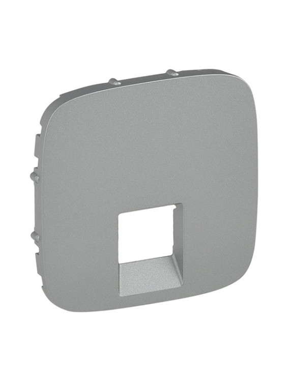 Legrand 755417 Valena Allure alumínium RJ11/RJ45 aljzat burkolat