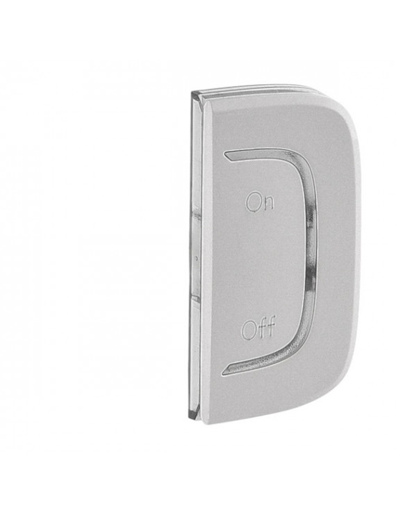 Legrand 755549 Myhome/Valena Allure alumínium BE/KI jelölés jobb oldali burkolat