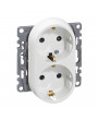 Legrand 764544 Niloé fehér 2×2P+F csatlakozóaljzat gyermekvédelemmel
