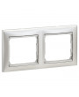 Legrand 770152 Valena aluminium 2-es keret