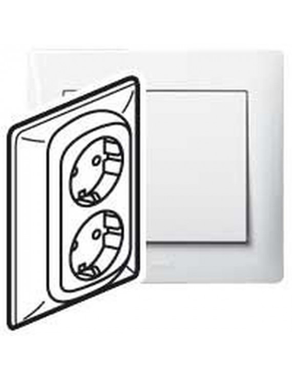 Legrand 771030 Galea Life csavaros fehér 2x2P+F aljzat