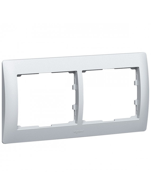 Legrand 771302 Galea Life vízszintes alumínium 2-es keret