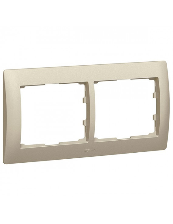 Legrand 771402 Galea Life vízszintes titánium 2-es keret