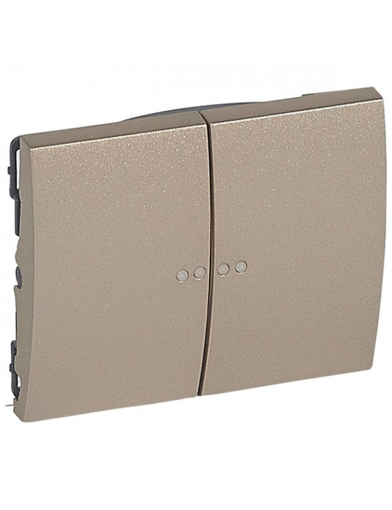 Legrand 771479 Galea Life 2 fényjelzős titánium kettős billentyű