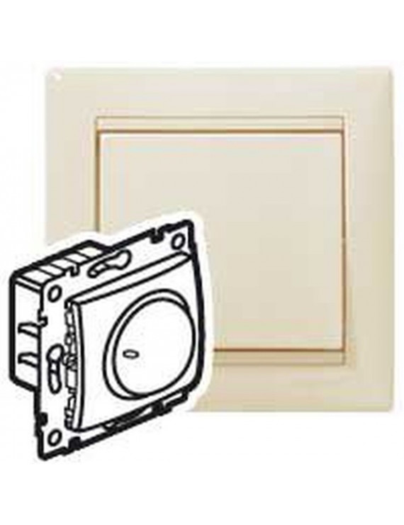 Legrand 774161 Valena 40-400W izzó- és halogén elefántcsont forgatógombos fényerőszabályzó