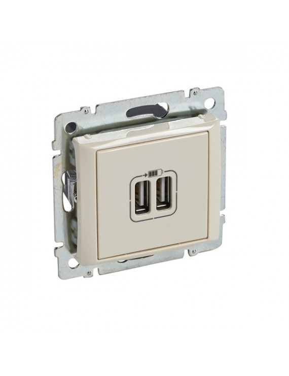 Legrand 774170 Valena 1500 mA elefántcsont 2xUSB töltő aljzat