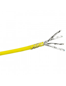 Legrand Cat7 árnyékolt (S/FTP) sárga 500m réz fali kábel