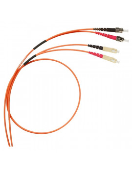 Legrand OM2 ST/SC (UPS) narancs multimódusú 2 méter duplex optikai patch kábel