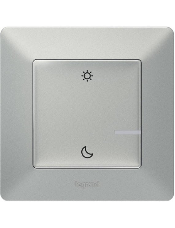 Legrand Valena Life Netatmo Intelligens Vezeték nélküli szcenárió kapcsoló Ébredés/Alvás funkcióval alumínium