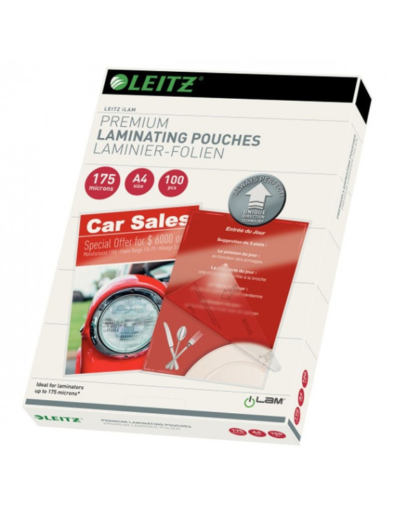 Leitz A4 2x175mic 100db-os lamináló fólia