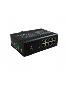 LinkEasy ipari switch 1xGbE SFP+8x10/100/1000BaseTX