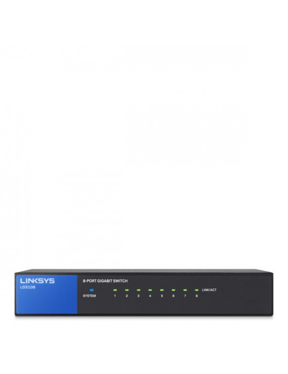 Linksys SMB LGS108 8port 10/100/1000Mbps LAN nem menedzselhető asztali Switch