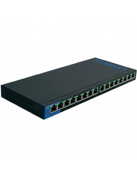 Linksys SMB LGS116P 16port POE+ 10/100/1000Mbps LAN nem menedzselhető asztali Switch