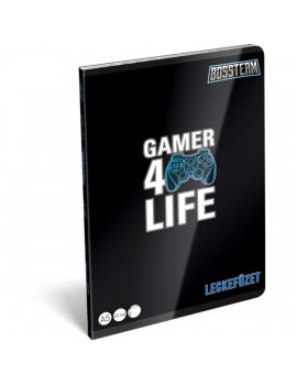 Lizzy Bossteam Gamer 4Life 22971801 FSC A5 40 lapos tűzött lecke füzet