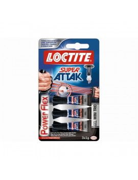 Henkel Loctite Super Bond Minitrio Power Flex 3x1g gél pillanatragasztó