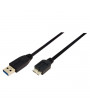 LogiLink CU0027 USB 3.0 A->B Micro 2x apa 2 m csatlakozó kábel