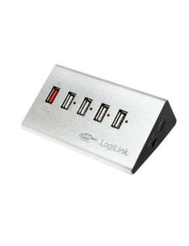 LogiLink UA0224 USB2.0 4 portos HUB + 1x Fast Charging Port