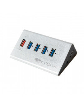 LogiLink UA0227 USB3.0 4 portos HUB + 1x Fast Charging Port