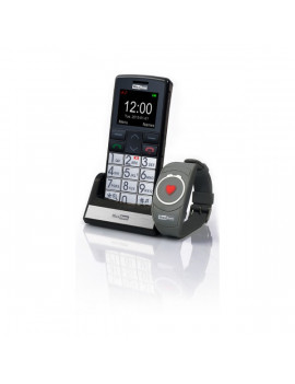 MAXCOM MM715BB Idősgondozó mobil segélyhívó telefon, víz és pormentes karpereccel