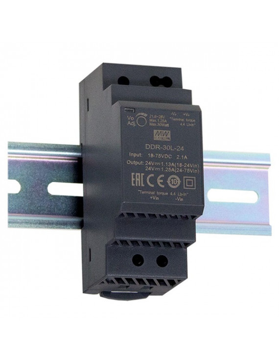 MEAN WELL DDR-30G-5 5VDC 6A 30W 4kV-ig szigetelt 1 kimenetű DC/DC konverter