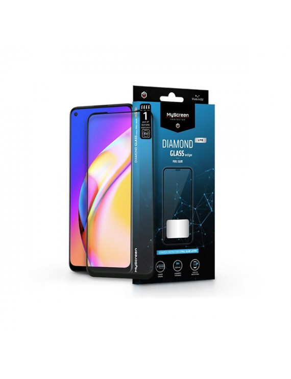 MSP LA-2151 Oppo Reno5 Z 5G/Reno5 F Diamond Glass Lite Edge2.5D Full Glue edzett üveg képernyővédő