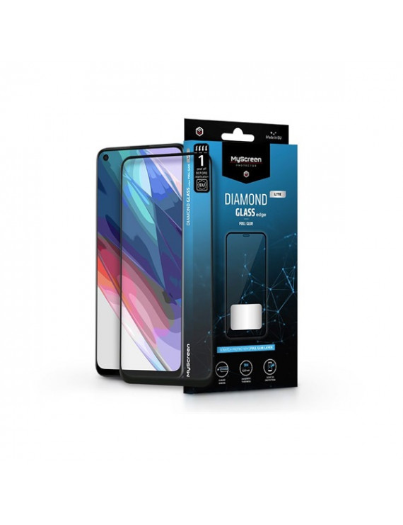 MSP LA-2152 Oppo Reno5 4G/Reno5 5G Diamond Glass Lite Edge2.5D Full Glue edzett üveg képernyővédő