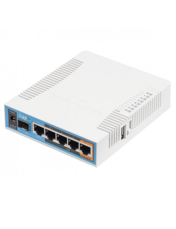 MikroTik hAP ac RB962UiGS-5HacT2HnT L4 128MB 5x GbE LAN 1x GbE SFP Dual-band Vezeték nélküli Router