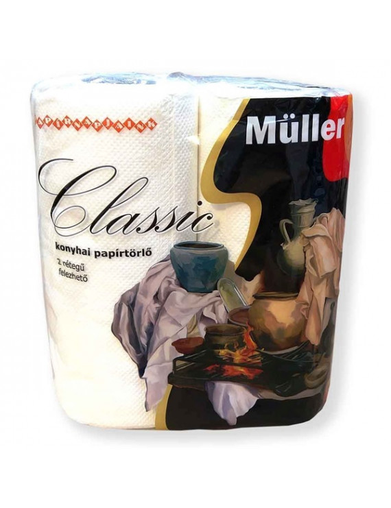Müller Classic bcell 50 lap/tekerecs 2 tekercs/csomag háztartási papírtörlő