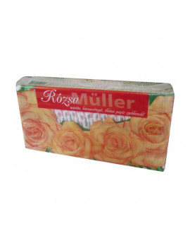 Müller rózsa illatú 3 rétegű 80 db/csomag papír zsebkendő