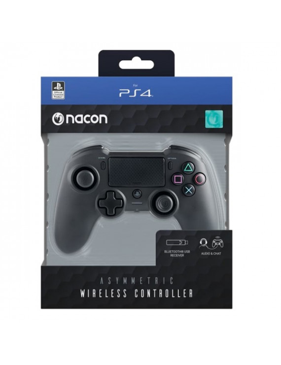 Nacon aszimmetrikus PS4 vezeték nélküli fekete kontroller