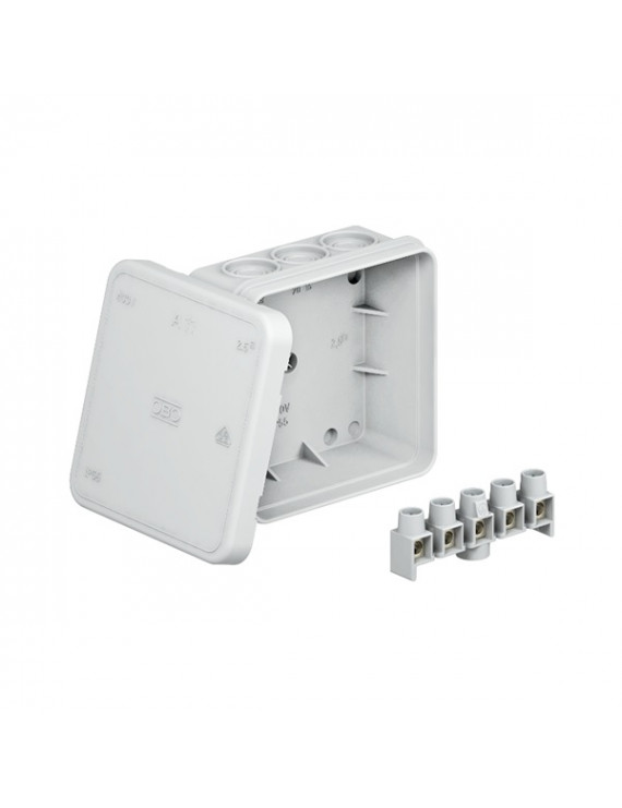 OBO A 11 sorkapocs nélkül 85x85x40mm 10db/csomag világosszürke kábel-leágazódoboz