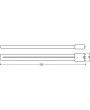 Osram DULUX L matt búra/24W/3300lm/4000K/2G11 egy végén fejelt LED cső