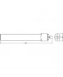 Osram DULUX S matt búra/6W/700lm/4000K/G23 egy végén fejelt LED fénycső