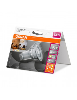 Osram Star+ GLOWdim PAR16 /üveg ház/4,6W/350lm/2700K/GU10 szabályozható LED spot izzó