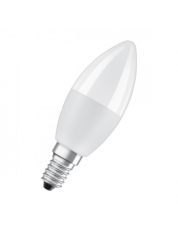 Osram Star+ RGBW/matt búra/5,5W/470lm/2700K/E14 távirányítható LED gyertya izzó