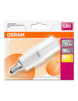 Osram Star matt búra/10W/1050lm/2700K/E14 rúd alakú LED izzó