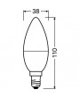 Osram Star matt búra/8W/806lm/2700K/E14 LED gyertya izzó