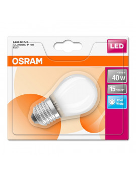 Osram Star opál üveg búra/4W/470lm/4000K/E27 LED kisgömb izzó