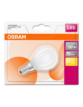 OSRAM LED STAR CL P GL FR 60 6W/827 E14 LED fényforrás