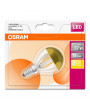 Osram Star üveg búra/4W/420lm/2700K/E14 arany tetőtükrös LED kisgömb izzó