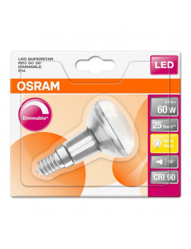 Osram Superstar R50 matt üveg búra/5,9W/345lm/2700K/E14 dimmelhető LED spot izzó