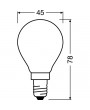 Osram Superstar opál üveg búra/4,5W/470lm/4000K/E14  szabályozható LED körte izzó