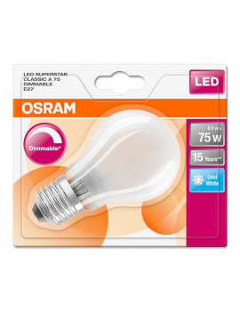Osram Superstar opál üveg búra/8,5W/1055lm/4000K/E27  szabályozható LED körte izzó