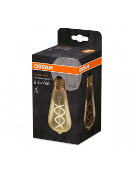 Osram Vintage átlátszó üveg búra/5W/250lm/2000K/E27 LED Edison körte izzó