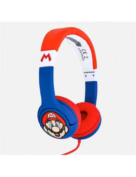 OTL SM0762 Junior Super Mario kék-piros fejhallgató